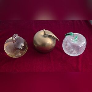 Three Vintage Apples